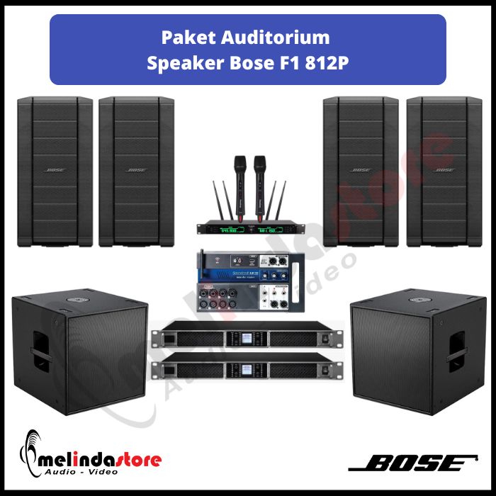 Paket Auditorium Speaker Bose F1 812P 4 Speaker dan Subwoofer Bose